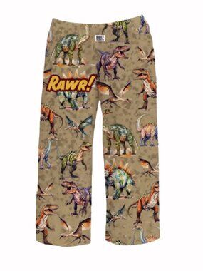 Brief Insanity Youth Dinosaur Lounge Pants Pajamas NEW